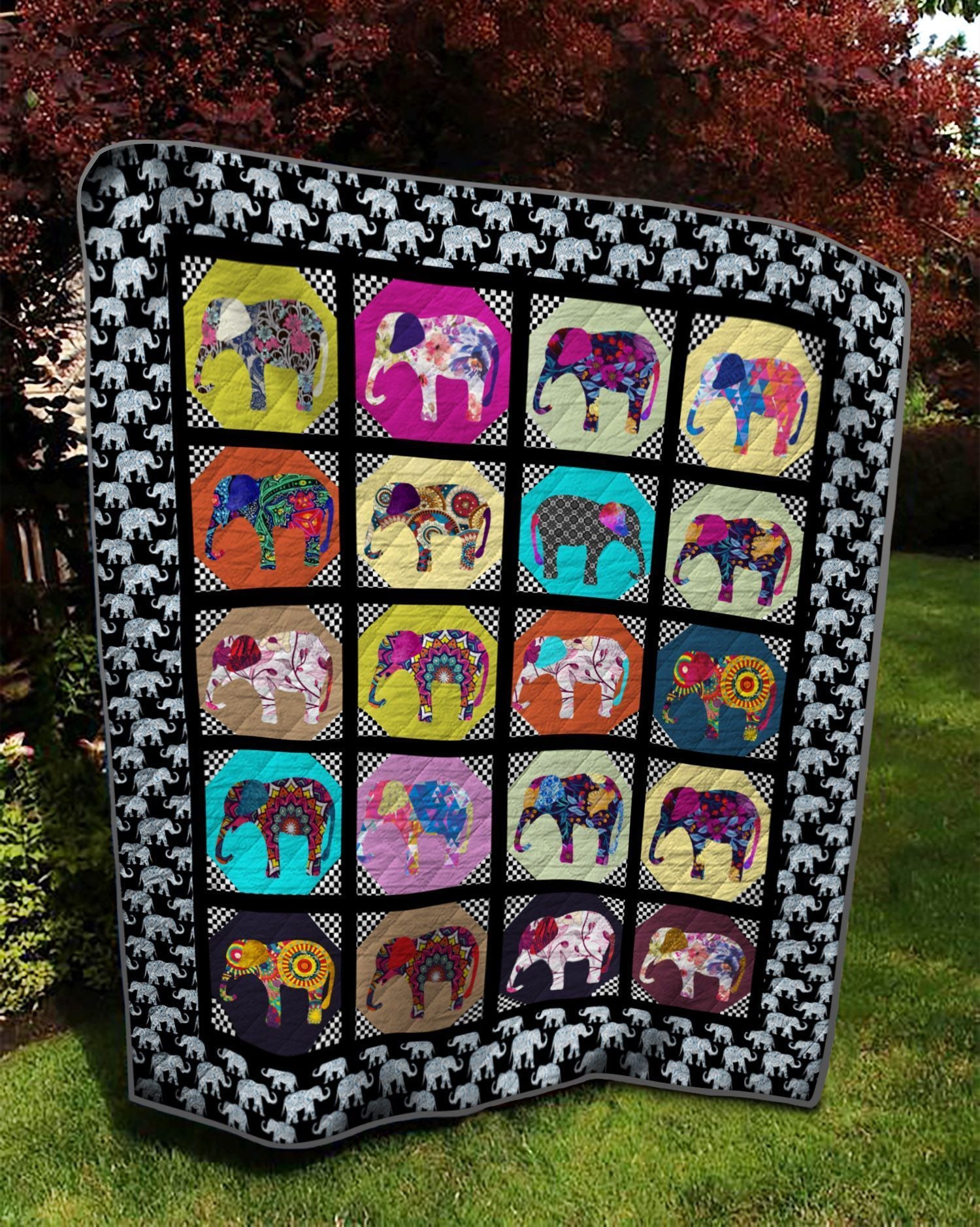 Little Elephants Quilt Cuccf