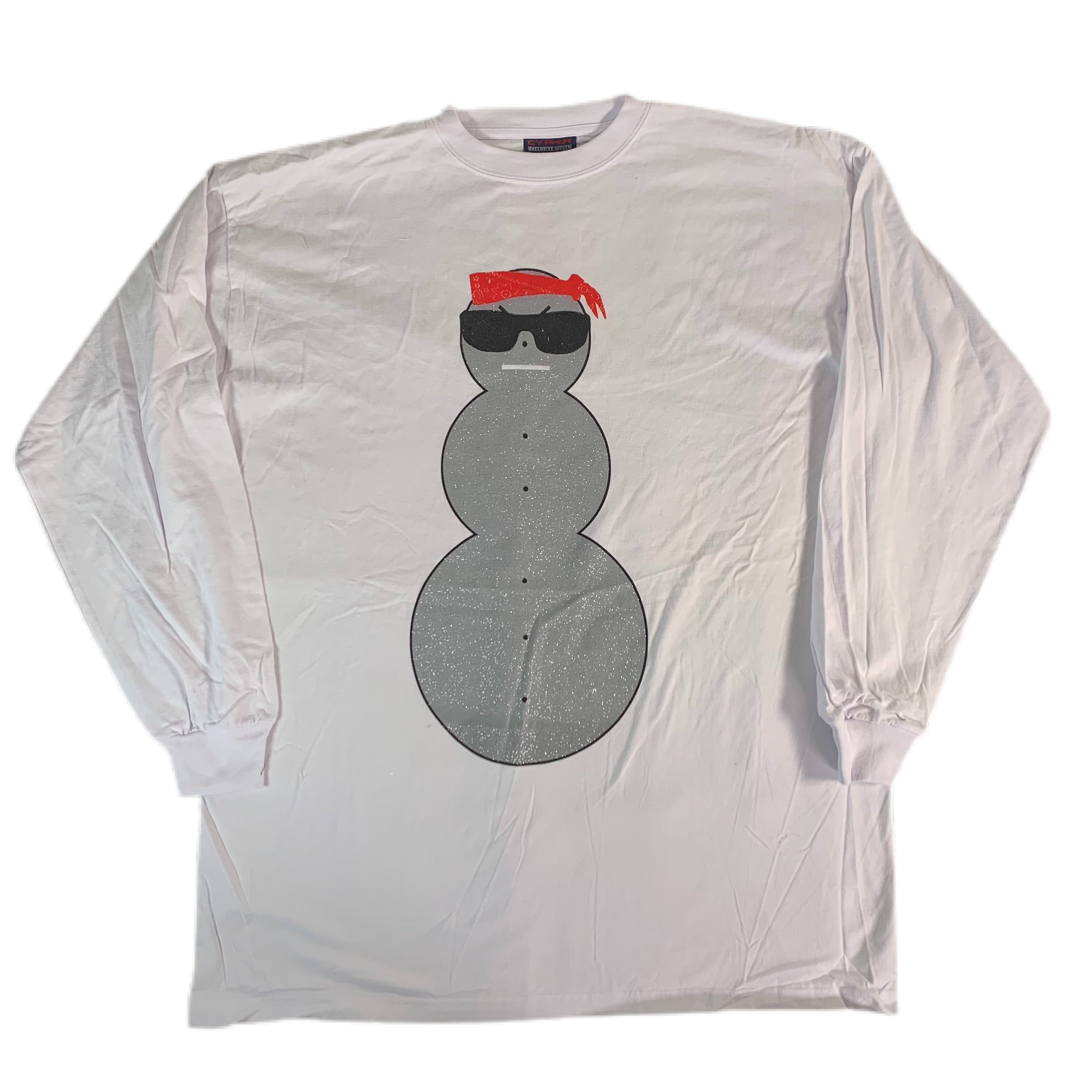 Vintage Young Jeezy “Da Snowman” Glitter Long Sleeve Shirt