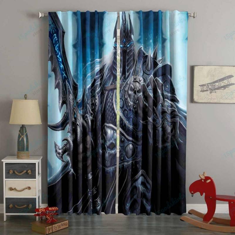 3D Printed The Lich King Style Custom Living Room Curtains