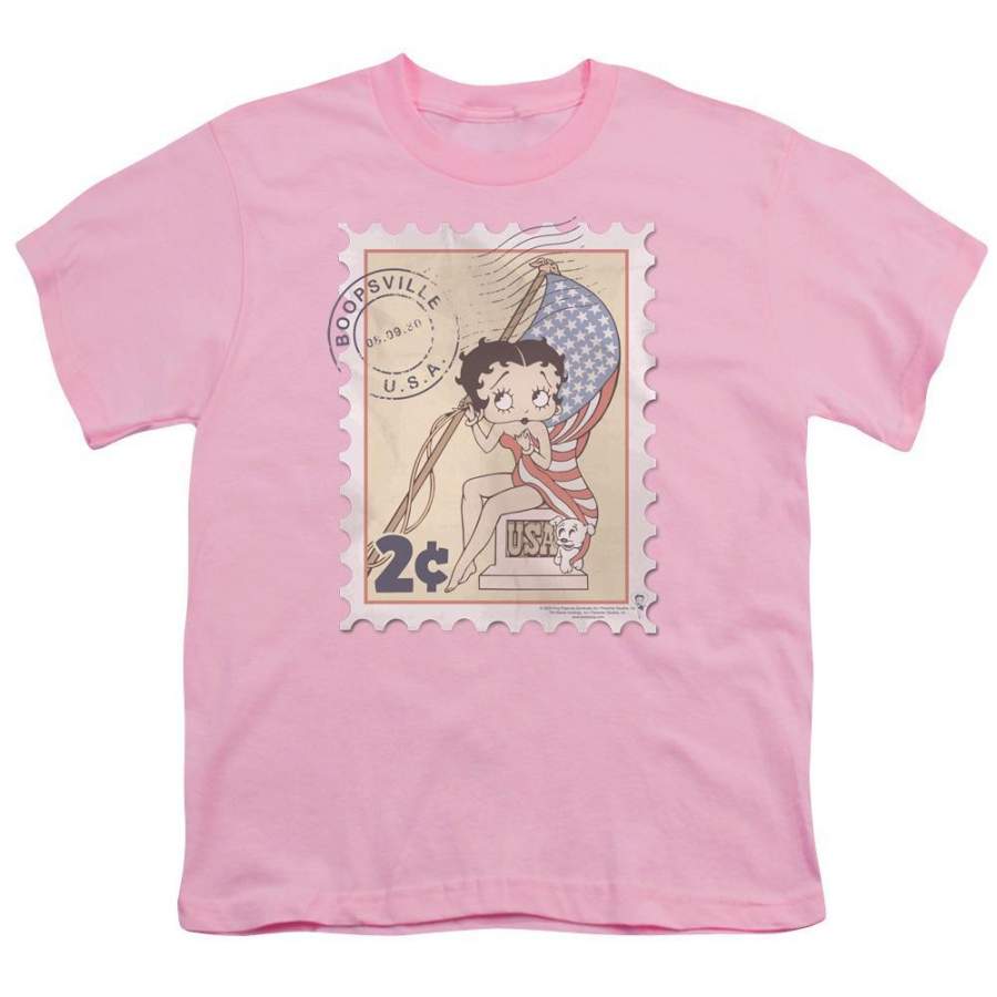 Betty Boop Vintage Stamp Youth T-Shirt (Ages 8-12)