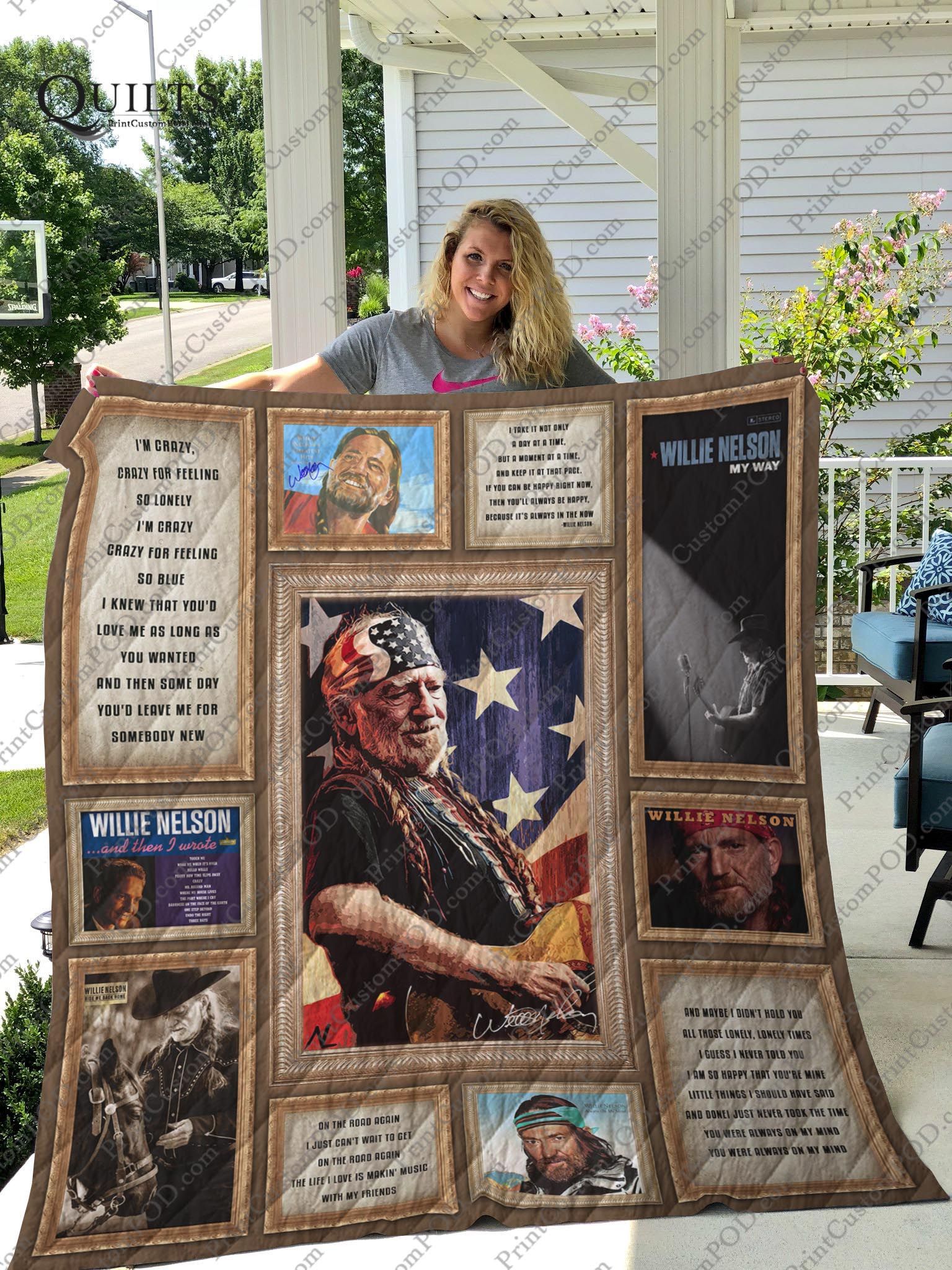 Willie Nelson Quilt Blanket 07