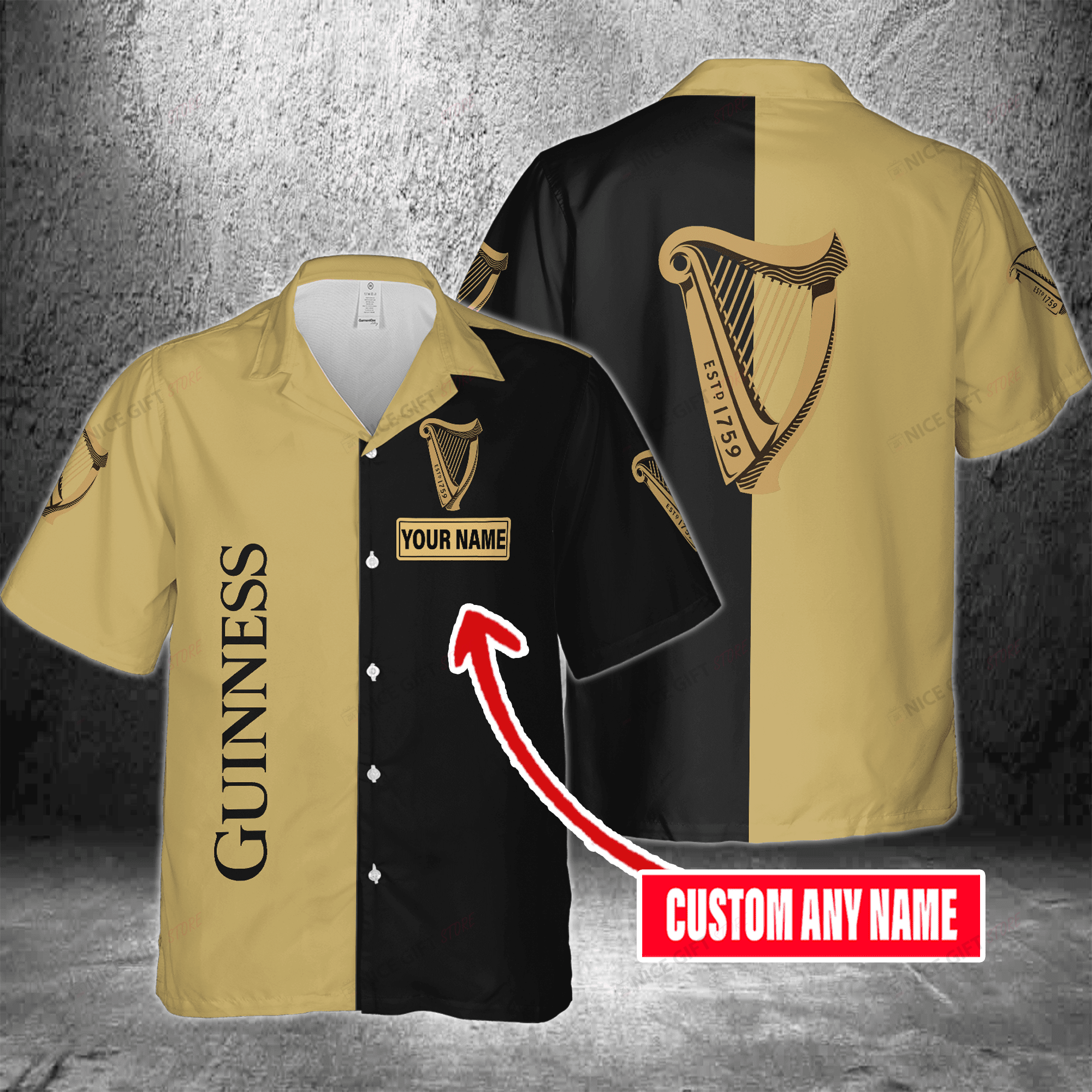 Guinness Custom Name Hawaiian Shirt 3Hs-H6I3