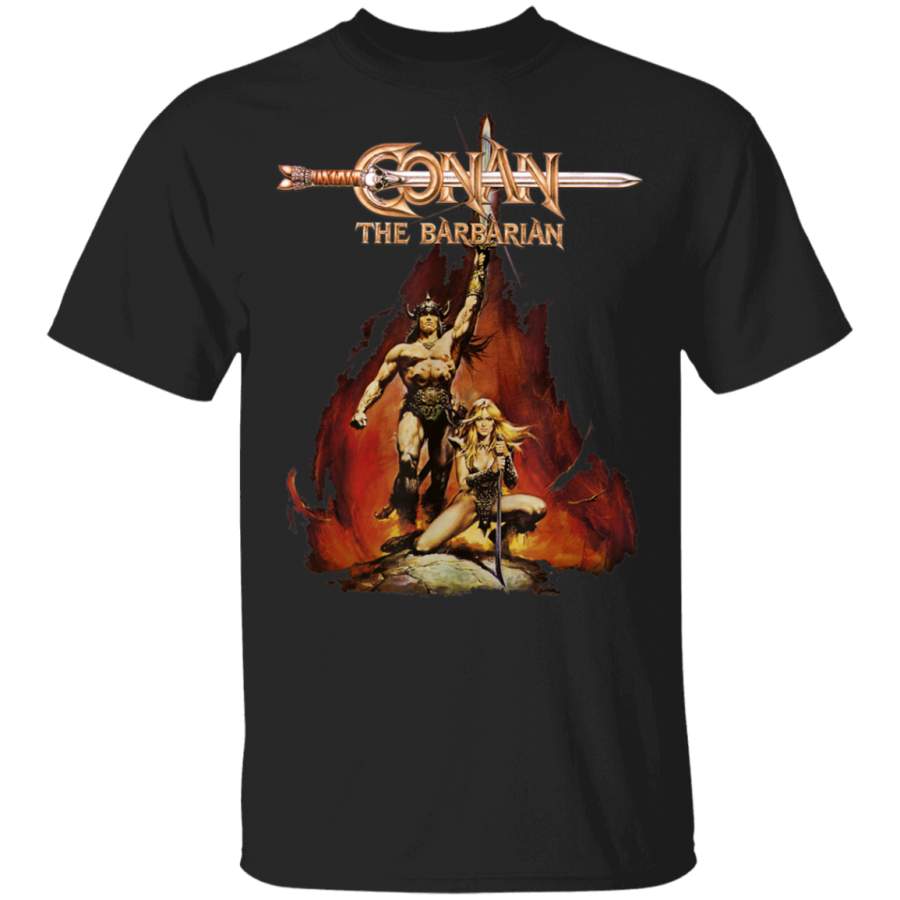 Cimmerian Warrior Conans Sword Barbarian Destroyer Crom Doom T-Shirt