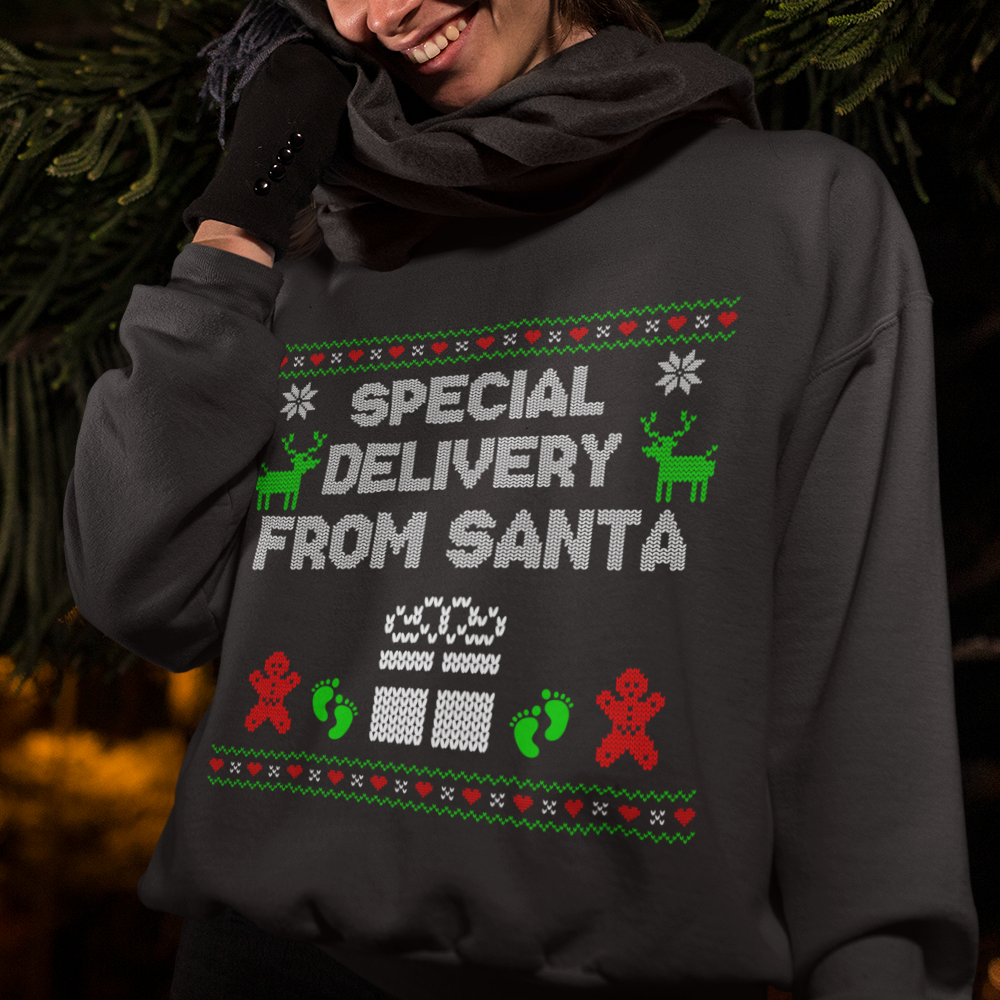 Special Delivery From Santa Christmas Ugly Sweaters Sweatshirts