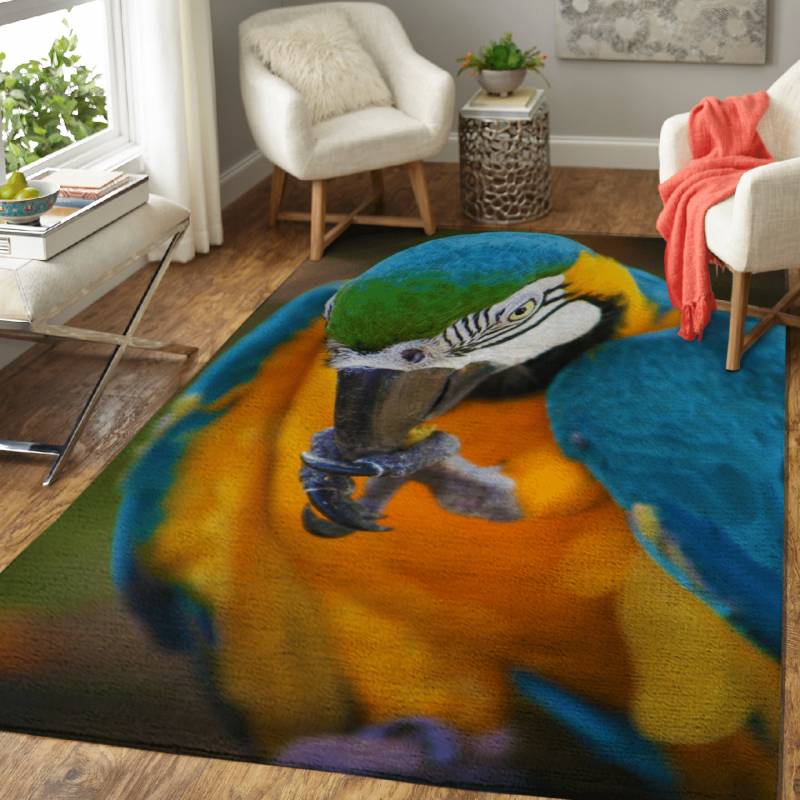 Yellow Blue Macaw – Animals Area Rug Carpet