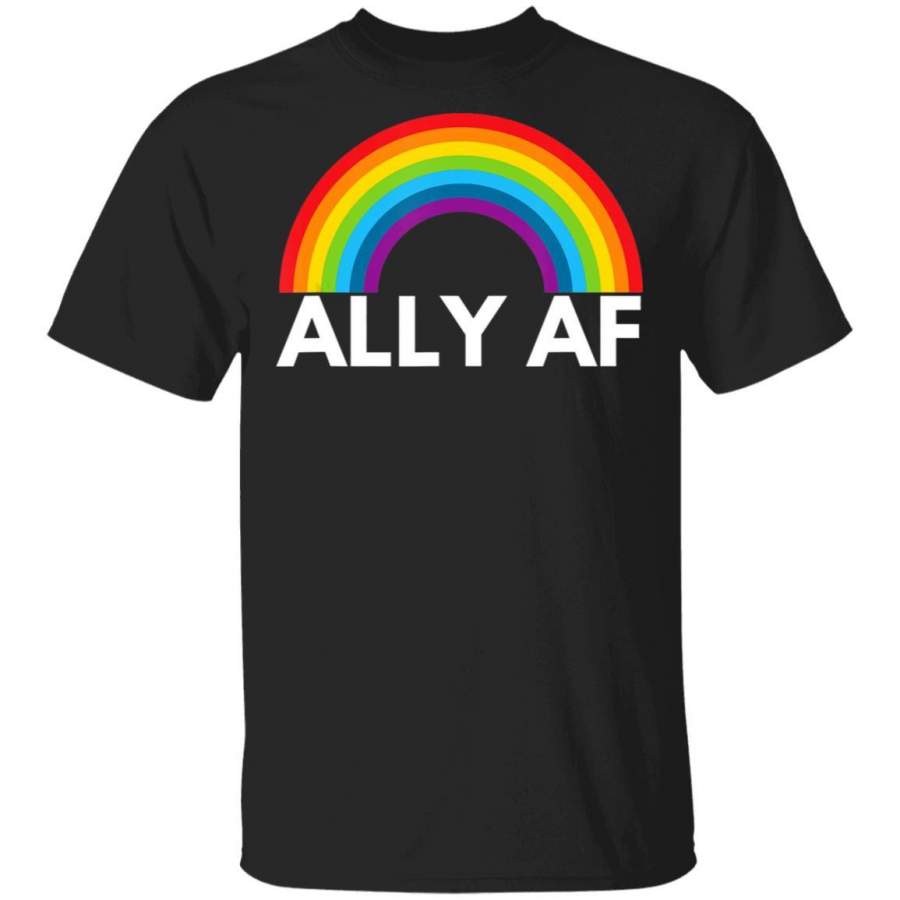 Ally AF  LGBTQ, Gay, Equality,Trans, Lesbian, Queer Coffee Mug Unisex Men Women Tshirt