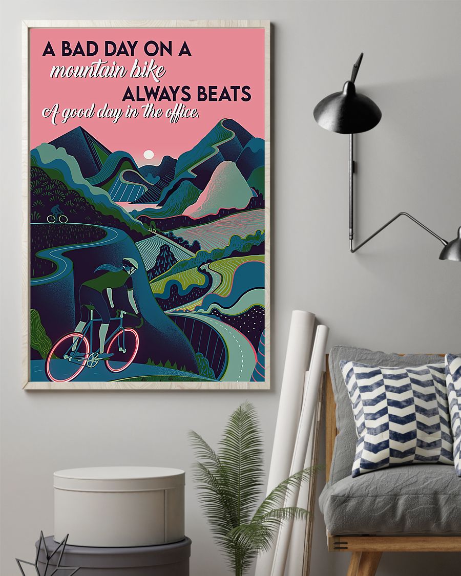 Cycling Beats Everything Vertical Canvas And Poster | Wall Decor Visual Art