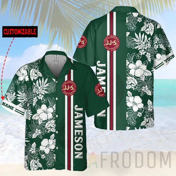 Custom Name Tropical Hibiscus Jameson Hawaii Shirts For Men And Women Ha19617