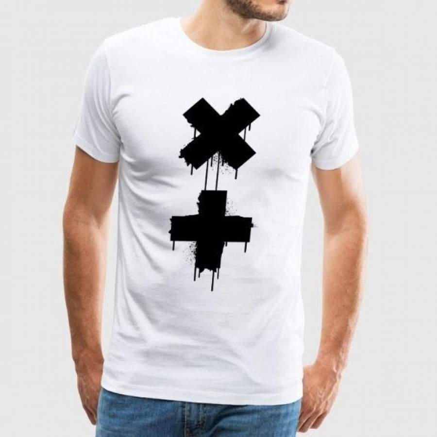 MARTIN GARRIX Men’s Premium T-Shirt Tecno Chant Dj Techno Martin Trance Rave Martin Garrix Stagediving House Edm Bass Electro Hardstyle Jumpstyle Hard Rock Black Power Party Loose Short Sleeve Cotton Comfortable Half Sleeve Five-point Sleeve Movement