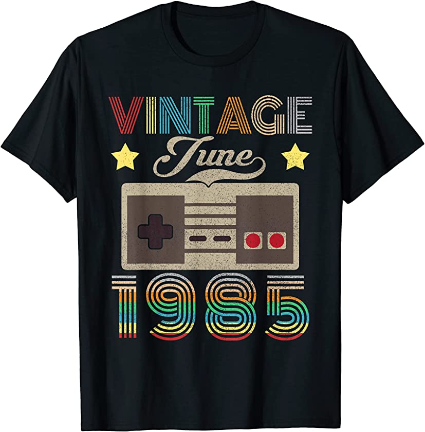 Vintage June 1985 36th Birthday Shirt 36 Year Old T-Shirt