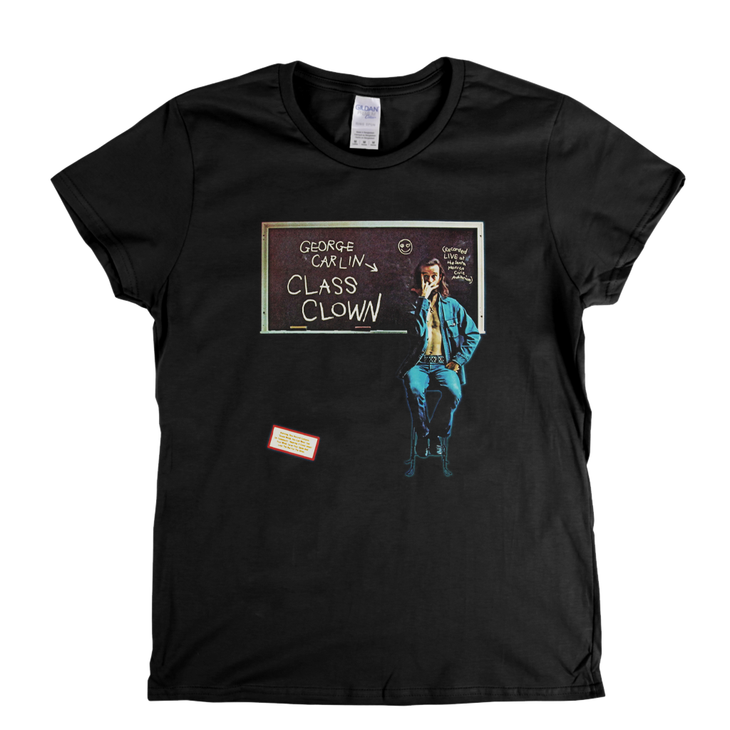 George Carlin Class Clown Womens T-Shirt