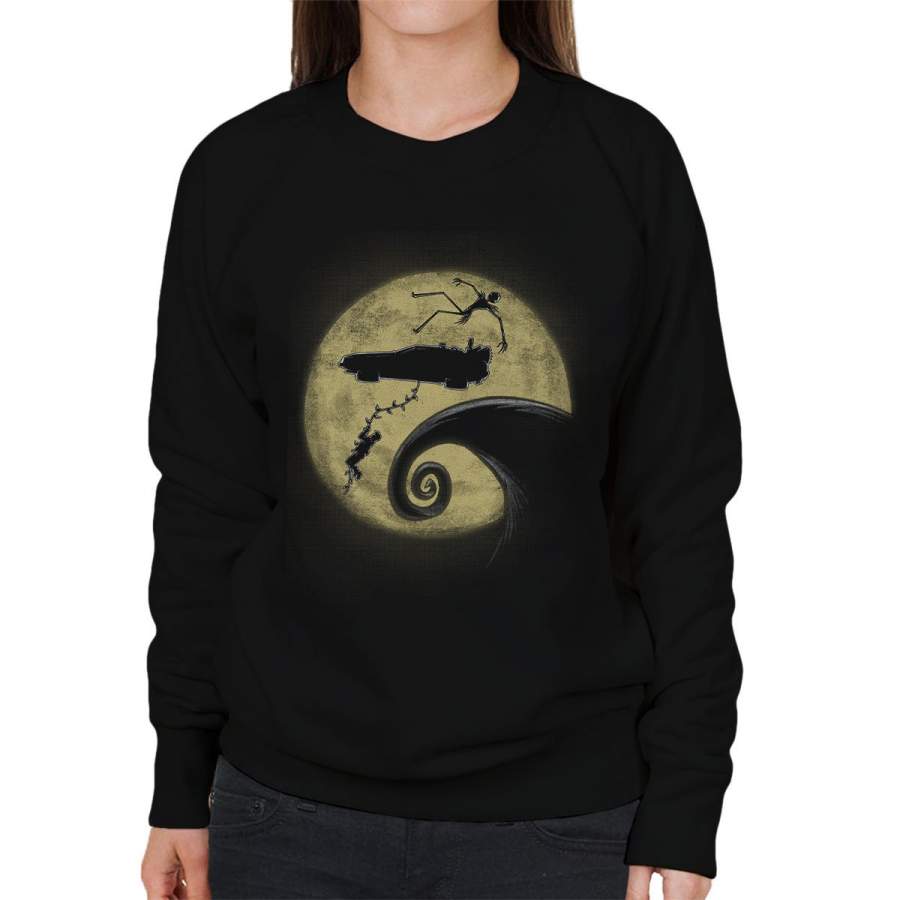 Nightmare Before The Future Back To The Future Mashup Women’s Sweatshirt