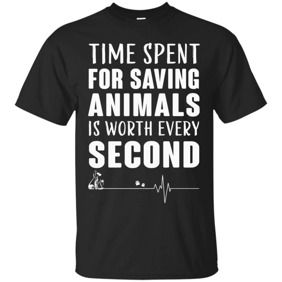 Time Spent For Saving Animals T-Shirts