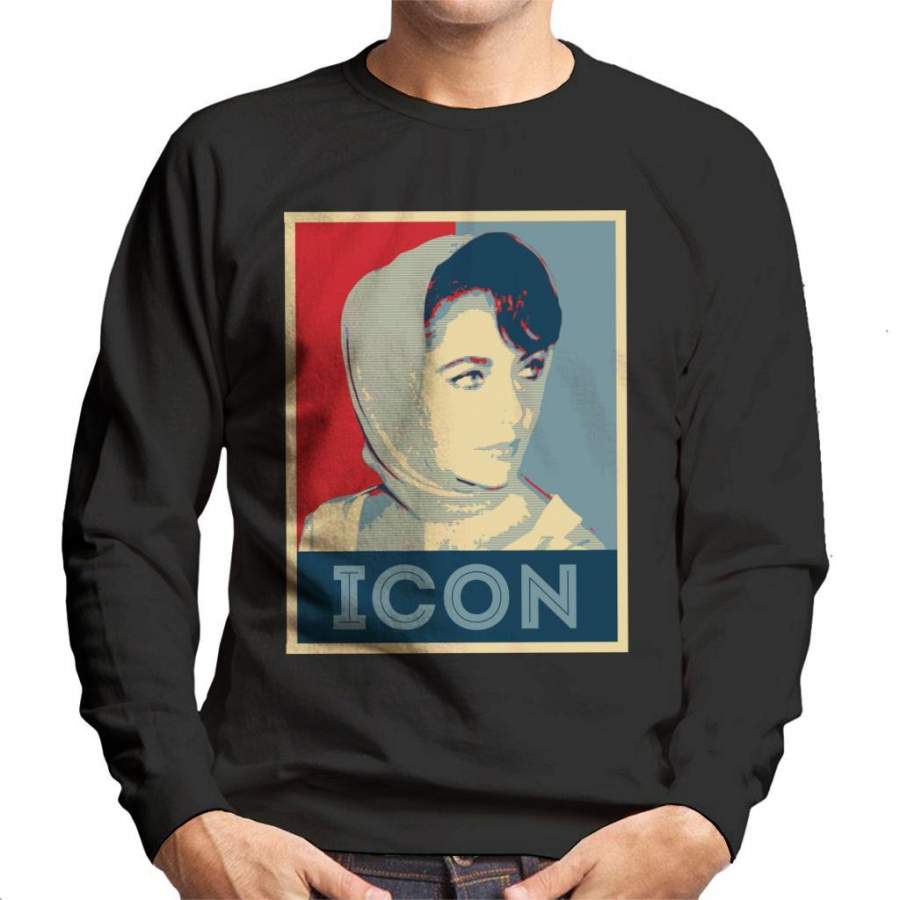 Elizabeth Taylor Hope Poster Inspired Icon Men’s Sweatshirt