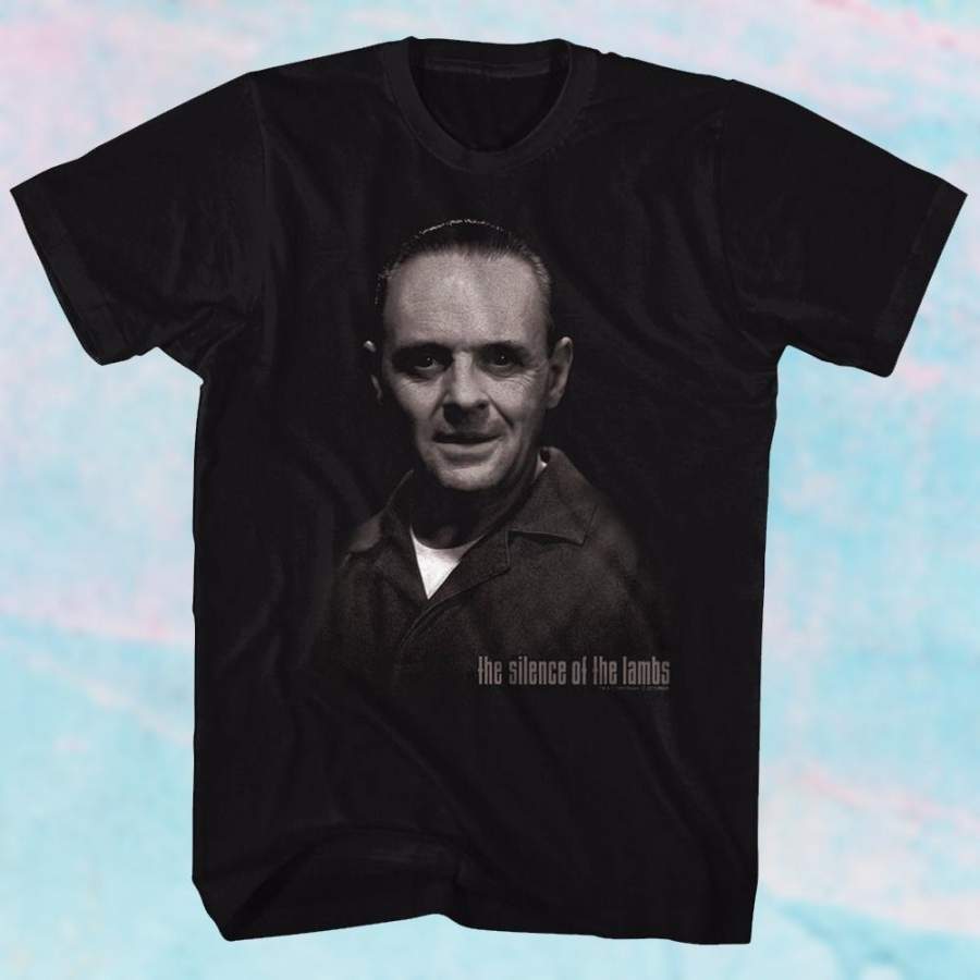 Silence Of The Lambs Movie Hannibal Lecter Licensed Adult Short Sleeve T Shirt Black