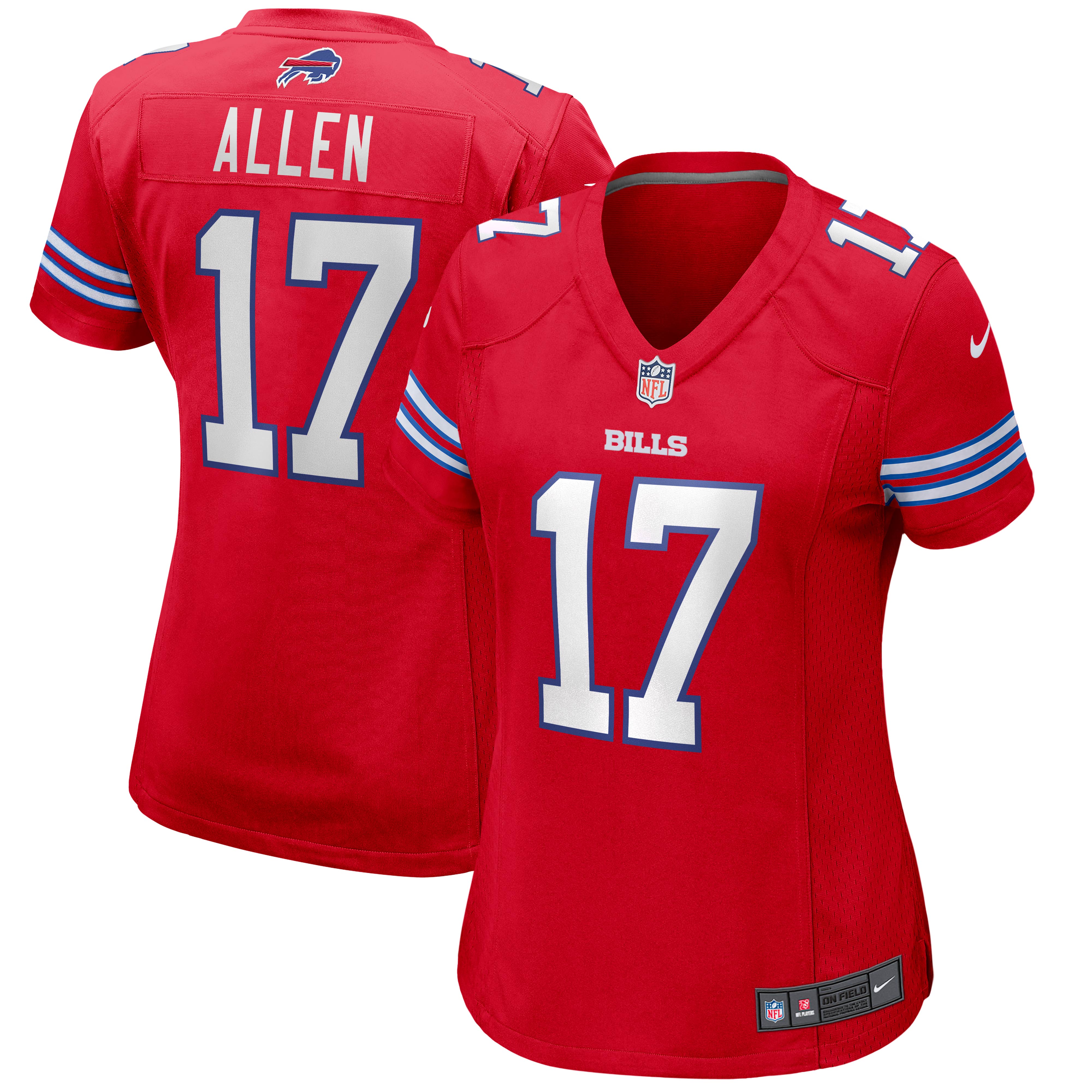 Women’s Buffalo Bills Josh Allen Red Alternate Game Player Jersey