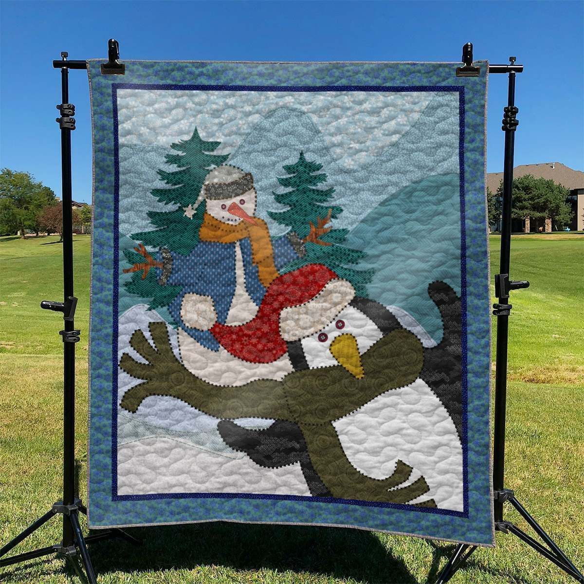 Christmas Penguin Dhccna0909 Quilt Blanket