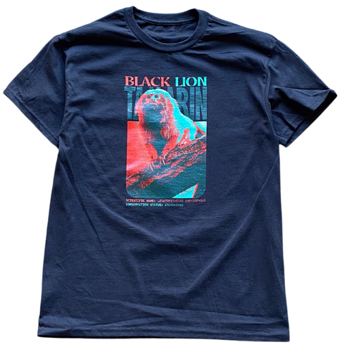 Black Lion Tamarin Tee Shirt Outfit  For Men  For Women