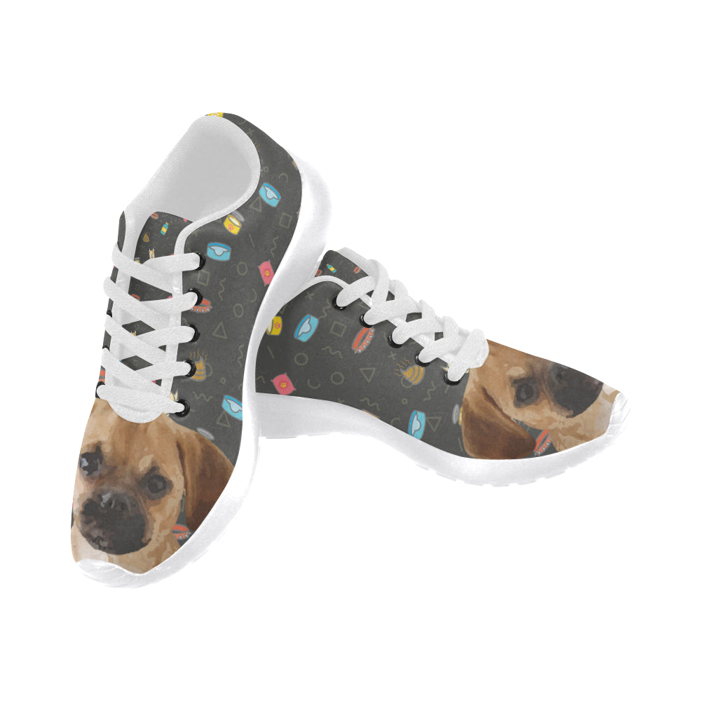 Puggle Dog White Sneakers Size 13-15 for Men