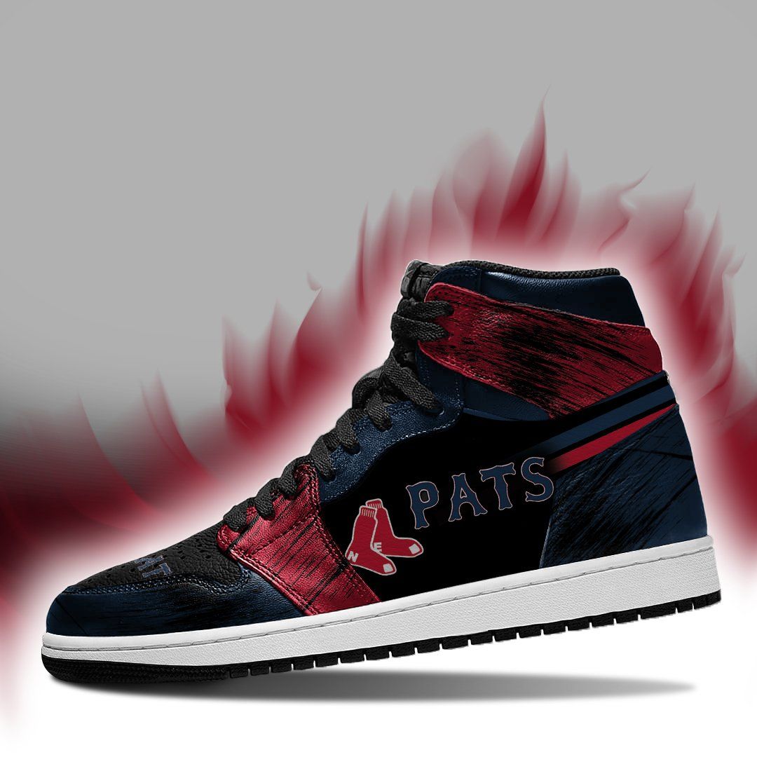 New England Patriots X Boston Red Sox Air Jordan Sport Custom Sneakers