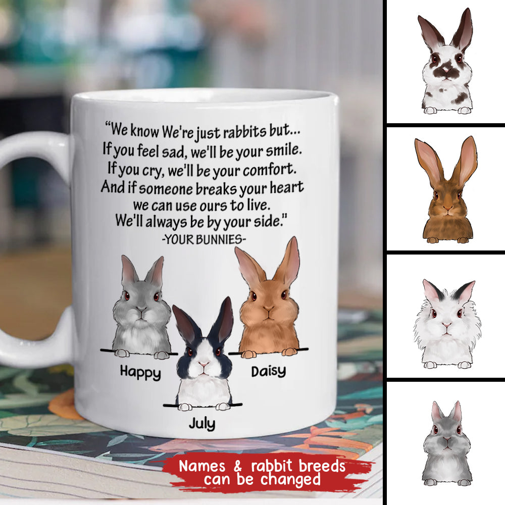 89Customized Always Be By Your Side Rabbit Lovers Personalized Mug