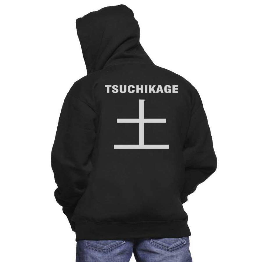 Tsuchikage Symbol On Back Naruto Unisex Pullover Hoodie Adult