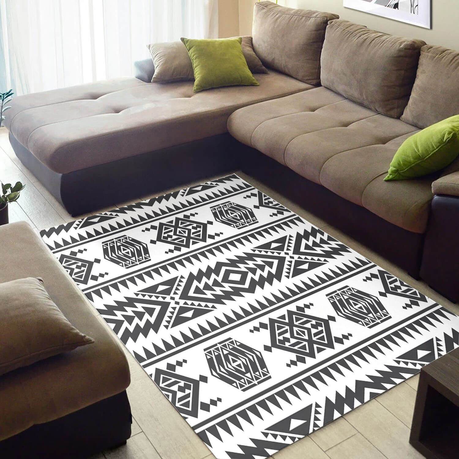 Beautiful African American Rug Graphic Afrocentric Seamless Pattern African Style Floor Rugs African Living Room Decor WBG3314