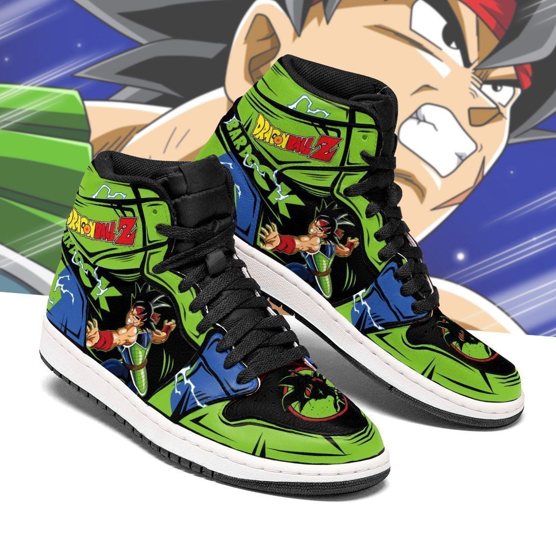 Bardock Dragon Ball Z Anime Sneakers Air Jordan Shoes Sport