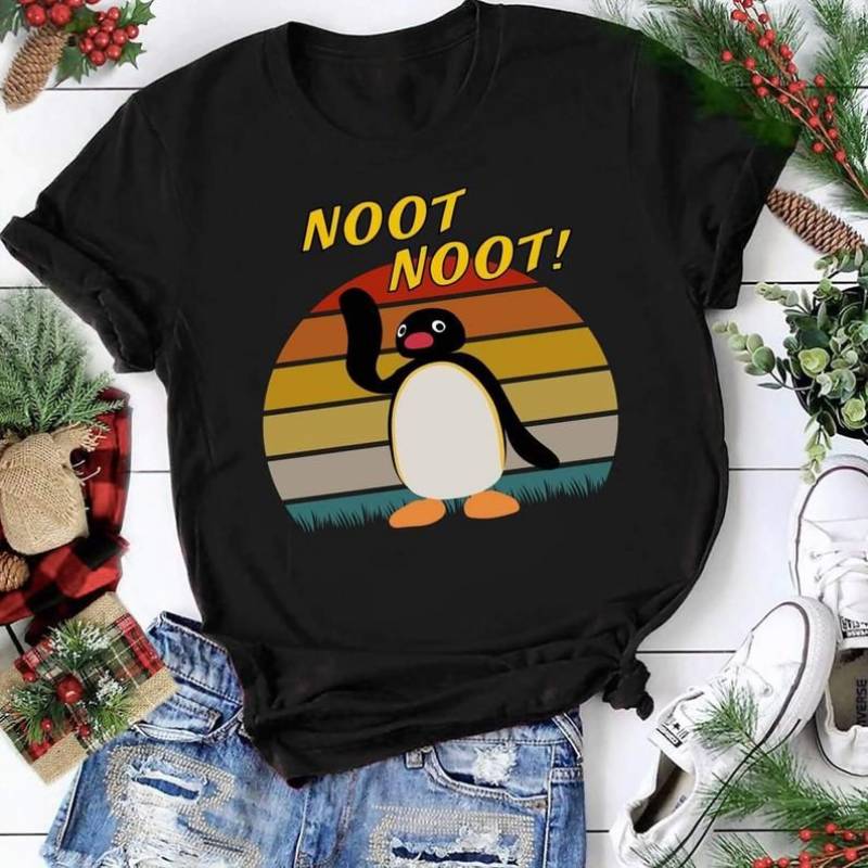 Pingu Noot Noot,Unisex T-Shirt,Noot Noot Pingu Shirt,Funny Meme Gift T-Shirt,penguin lovers,noot noot penguin t-shirt