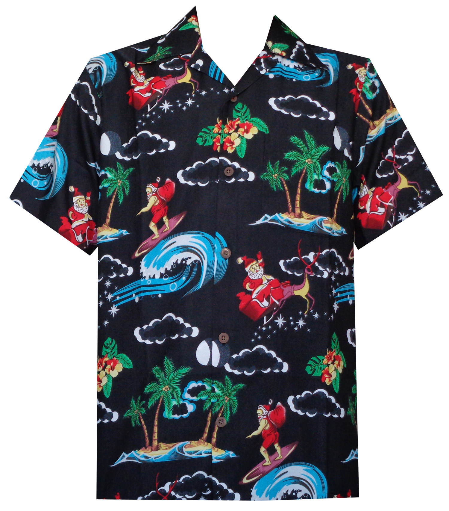 Santa On The Beach Hawaii Shirt For Men Women Adult Ha43293