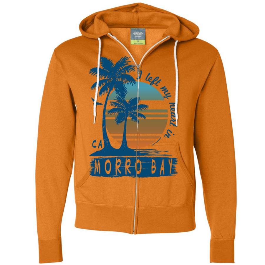Morro Bay Palm Trees ZipUp Hoodie EmprintsTOP