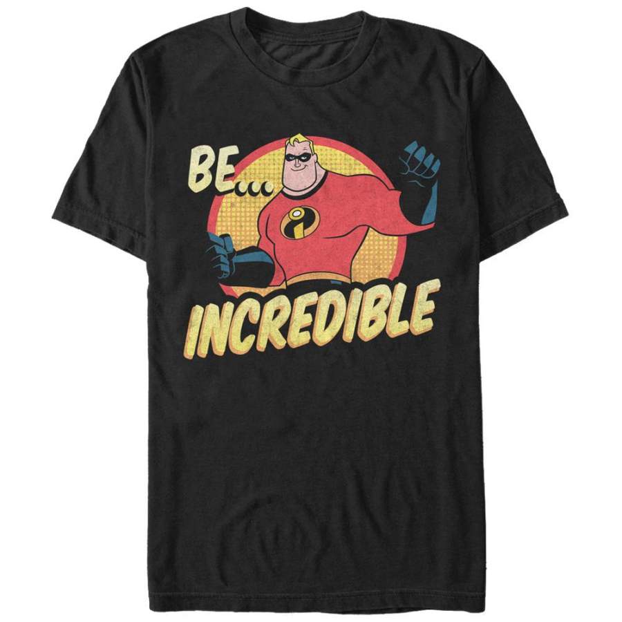 The Incredibles Men’s Be Incredible  T Shirt Black S