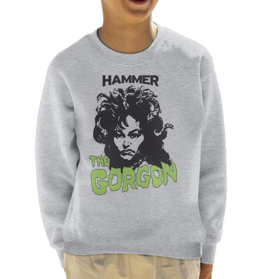 Hammer The Gorgon 1964 Poster Kid’s Sweatshirt