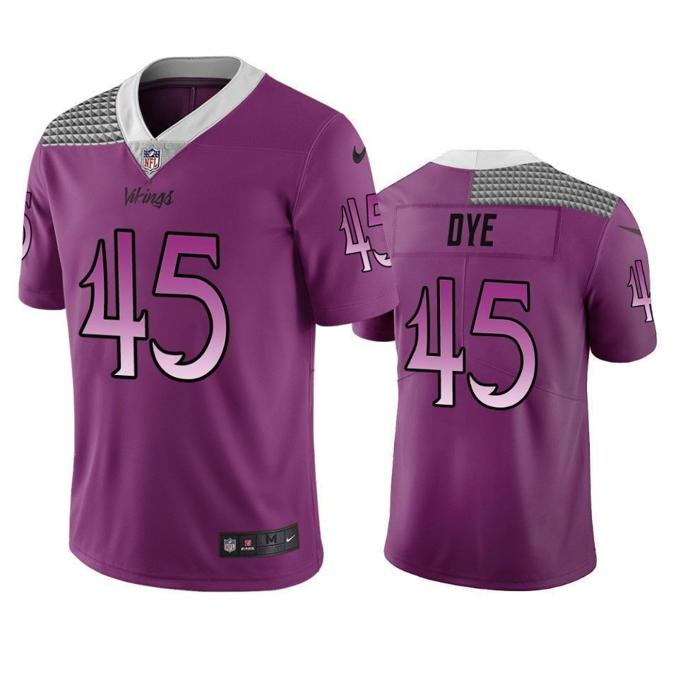 Minnesota Vikings Troy Dye Purple City Edition Vapor Limited 3D Jersey