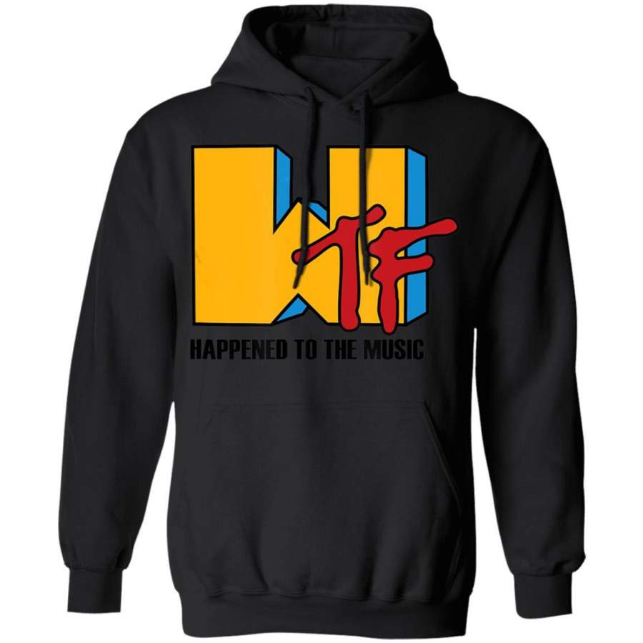 WTF happened to Music – Funny retro 80s Hoodie