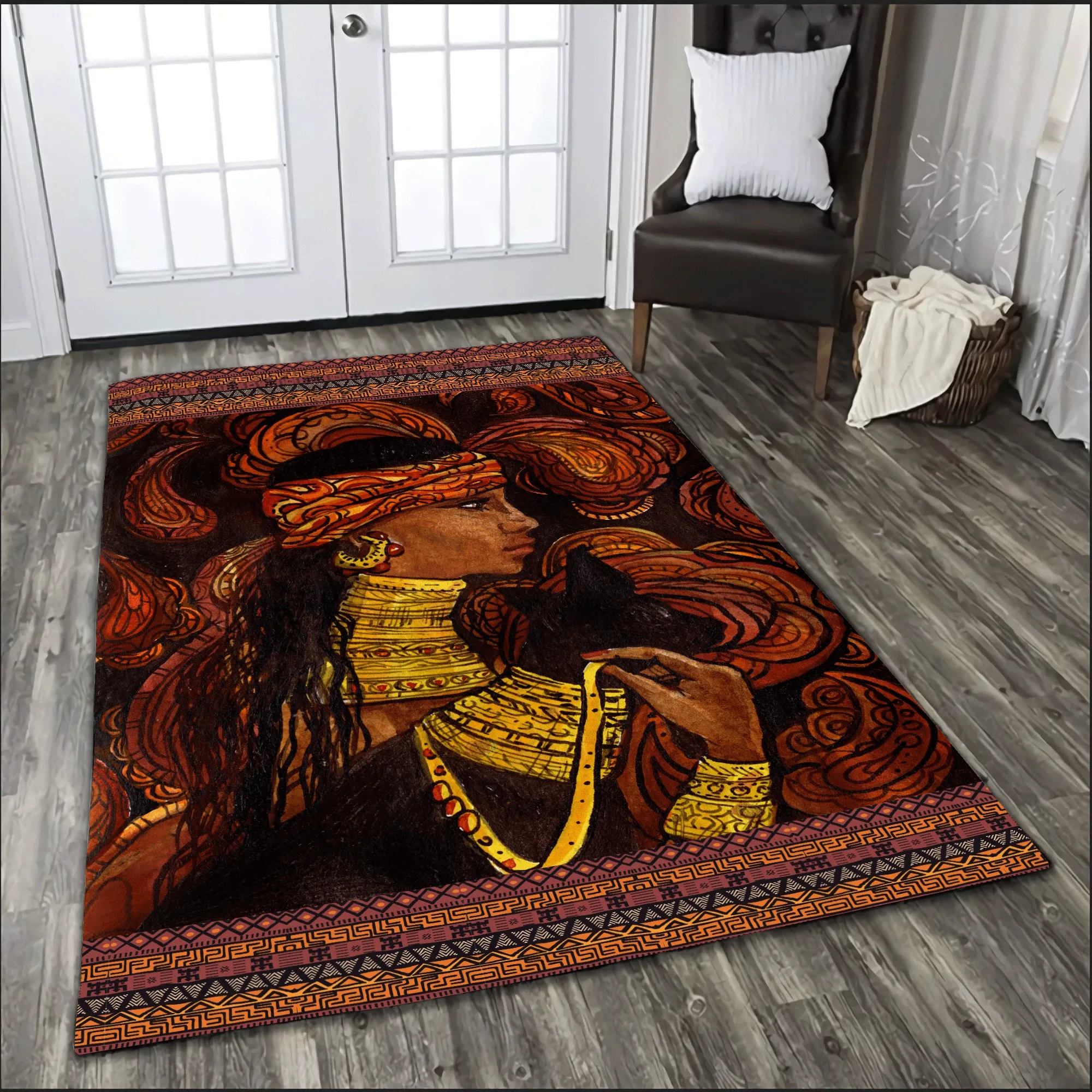 Africa Women Africa Art Patterns Rug