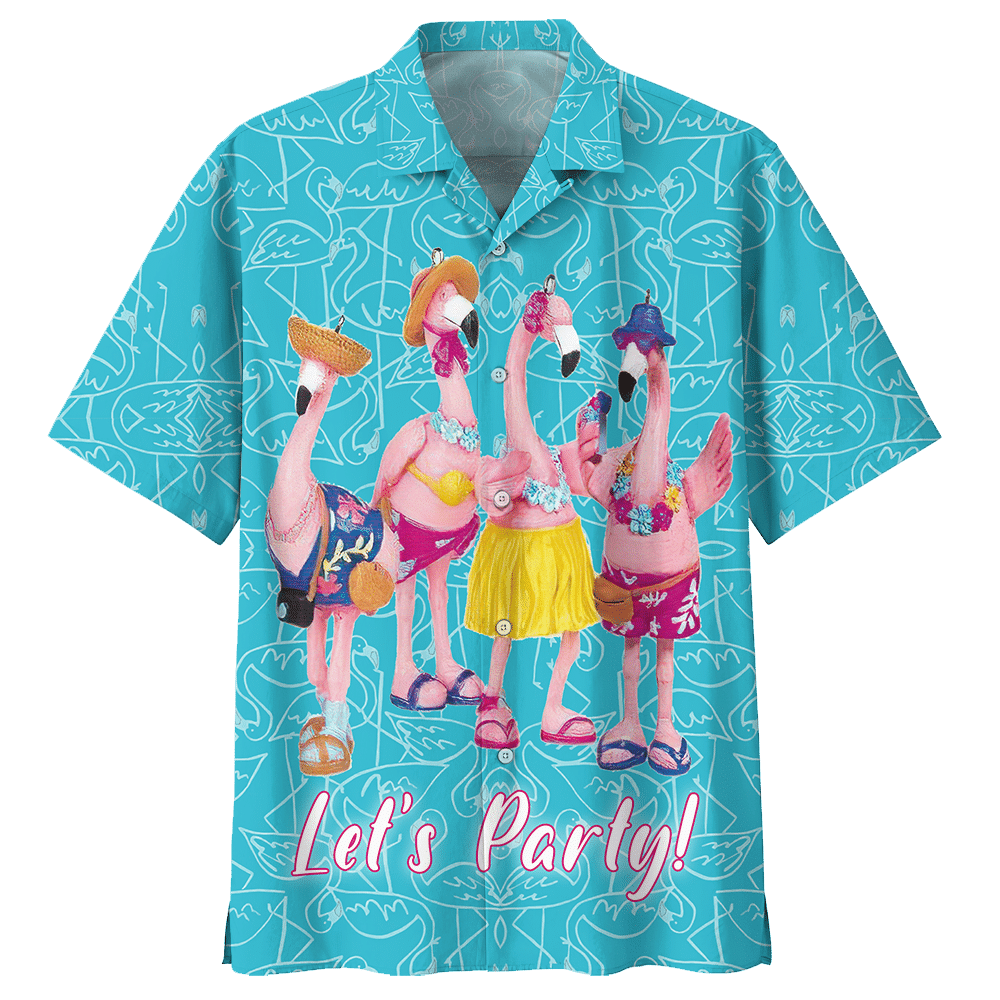 Flamingo Beach Party All Over Print Hawaii Shirt Short Ha42194