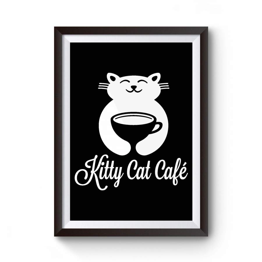 Unique Coffee Lover Gift For Coworker Funny Animal Office Cubicle Art Poster