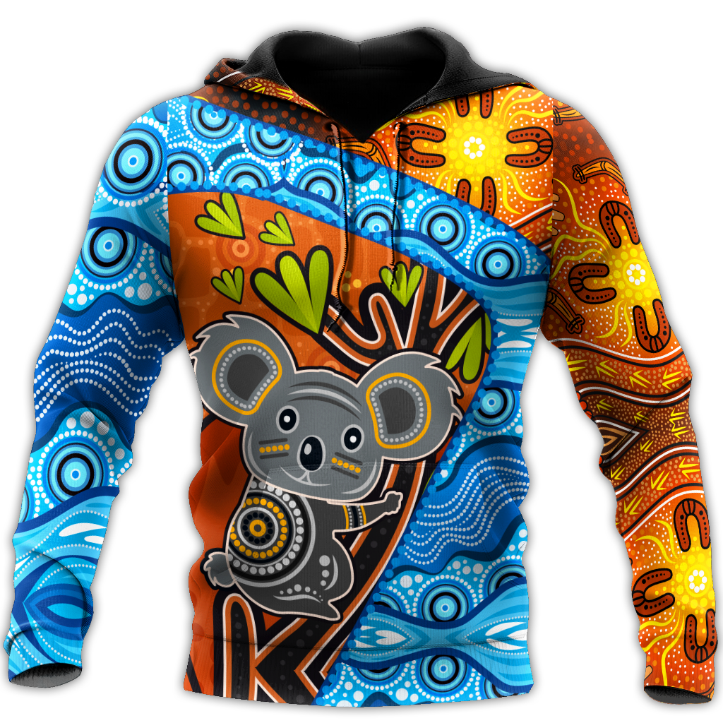 Tmarc Tee Koala Aboriginal Indigenous Animal All Over Printed Unisex Shirts