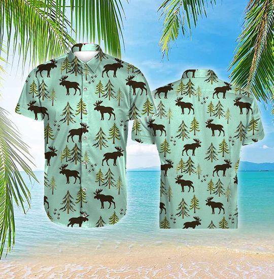 Moose Hawaii Shirt Unisex Adult Ha107273