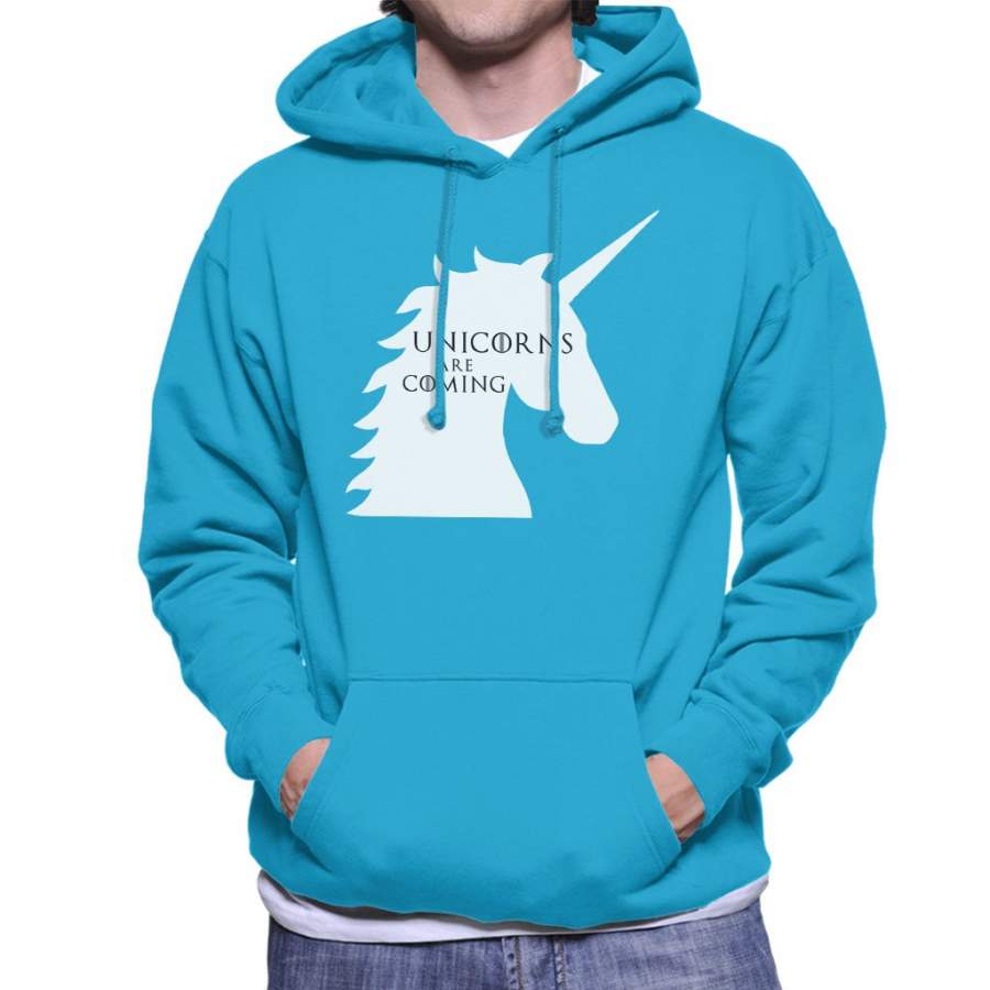 Unicorns Are Coming Game Of Thrones Mix Men’s Hooded Sweatshirt