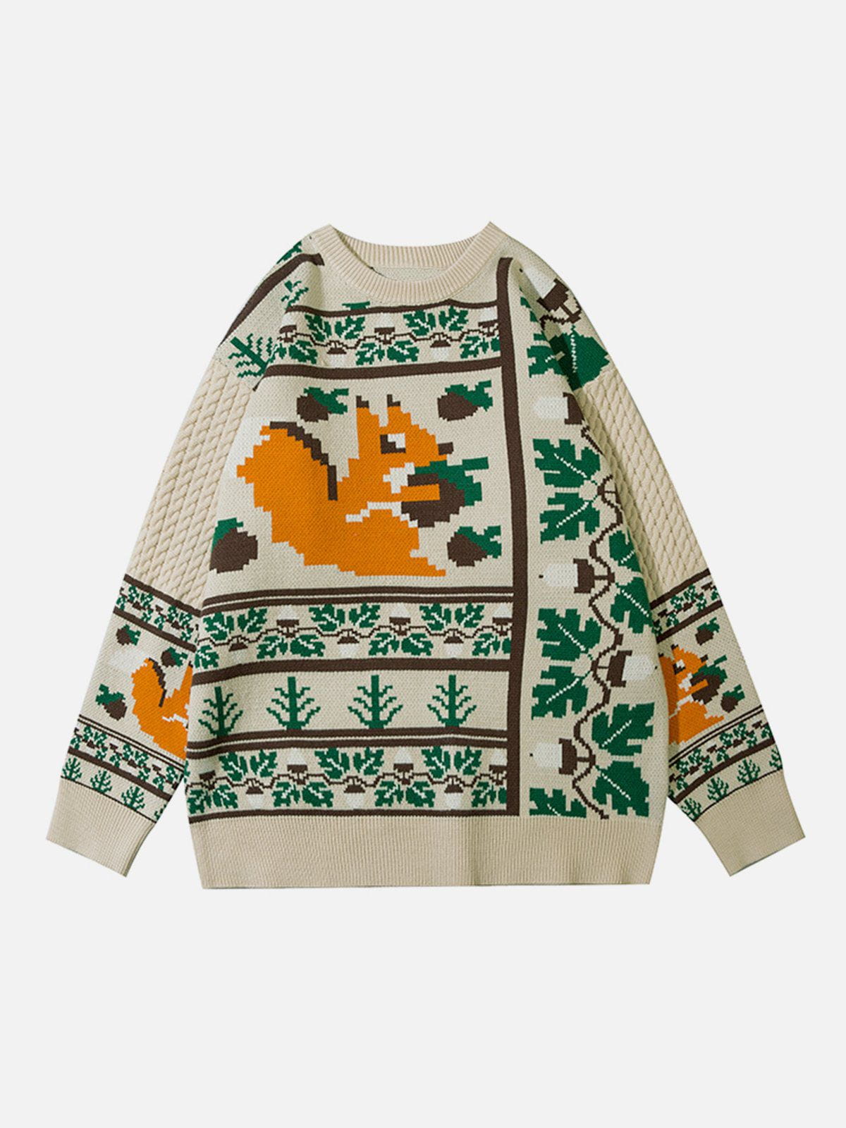 Talishko™ – Cartoon Squirrel Knit Sweater