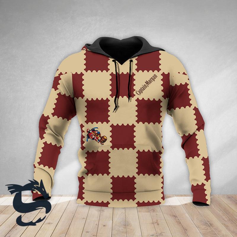 Gorgeous Gingham Captain Morgan Hoodie & Zip Hoodie