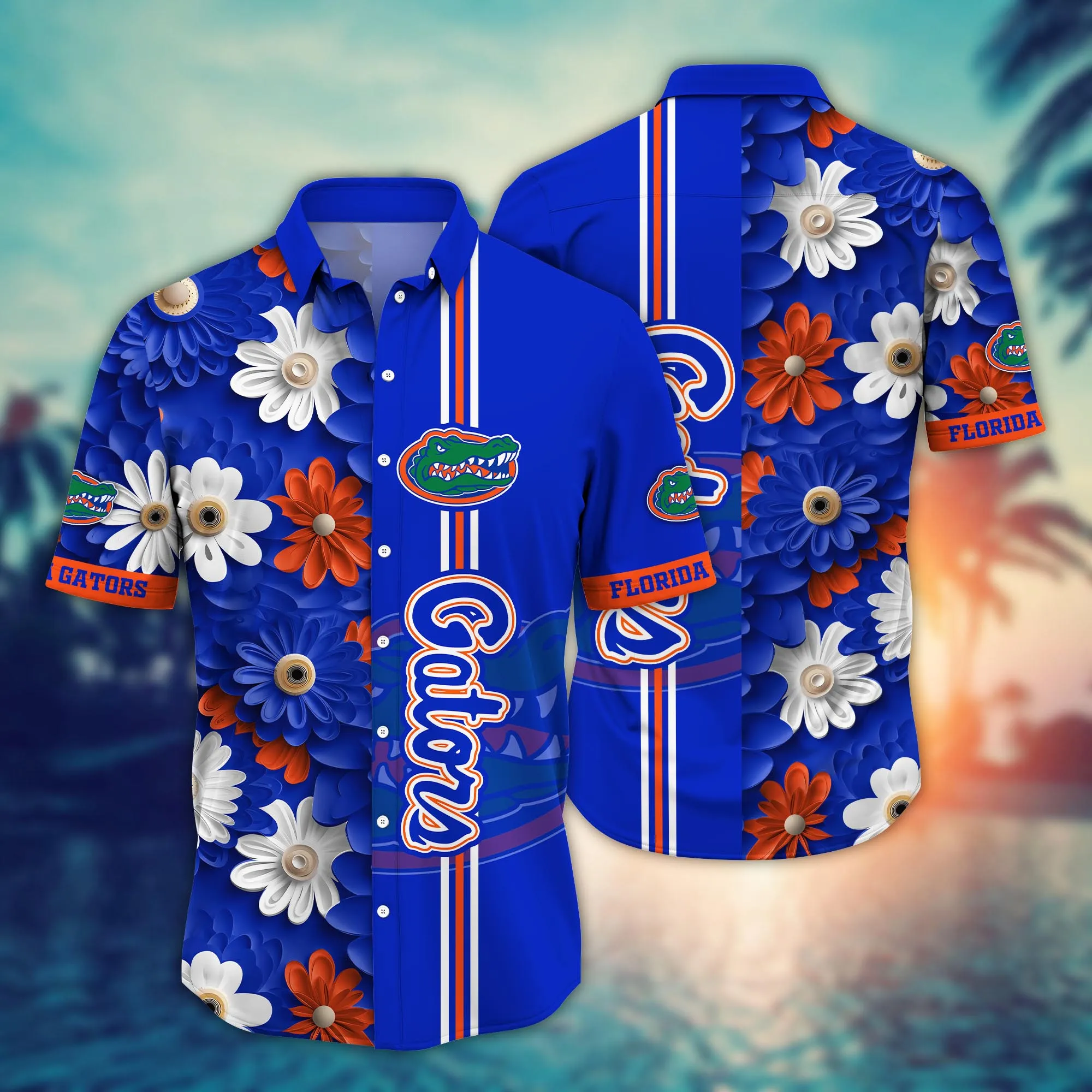 Florida Gators NCCA Hawaiian Shirt Sunbathe Aloha Shirt