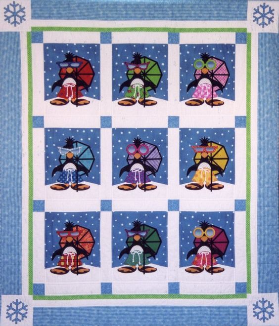 Penguin Paradise Quilt Tdhis