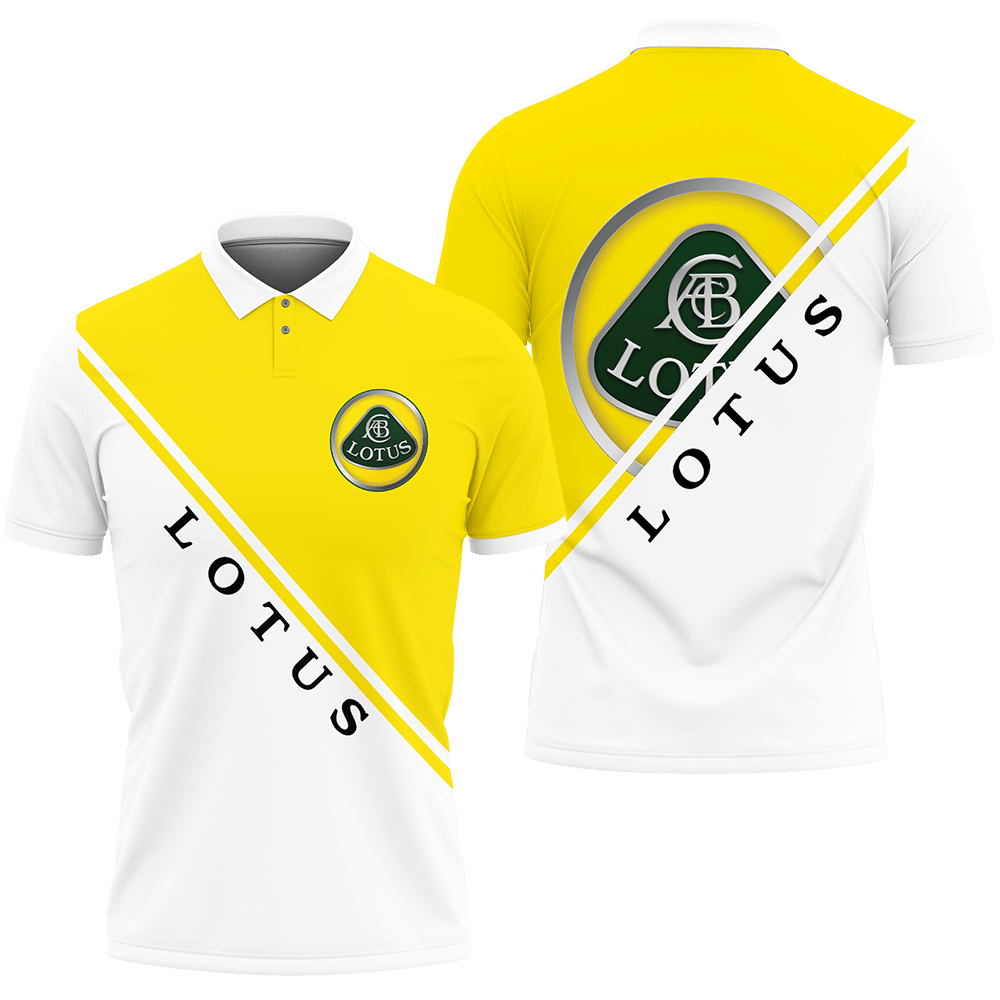 3D Printed Lotus An-Lt Polo Shirt Ver 1 (Yellow)
