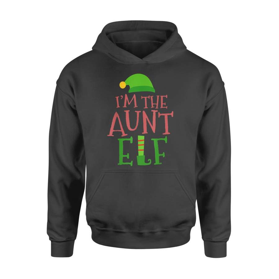 I’m The Aunt Elf Shirt Matching Family Group Christmas T-Shirt – Standard Hoodie