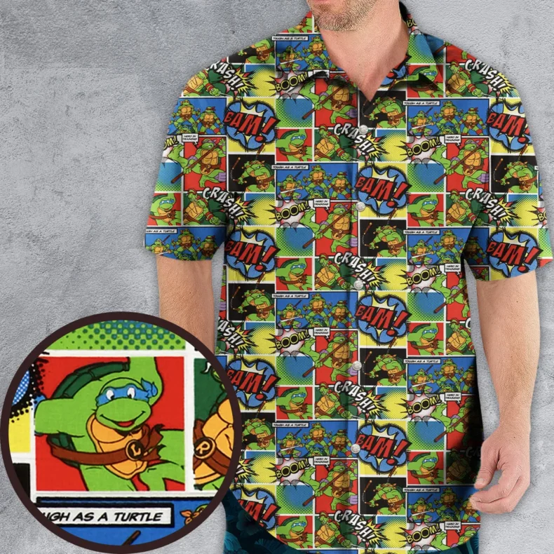 Teenage Mutant Ninja Turtles Comic Hawaiian Shirt