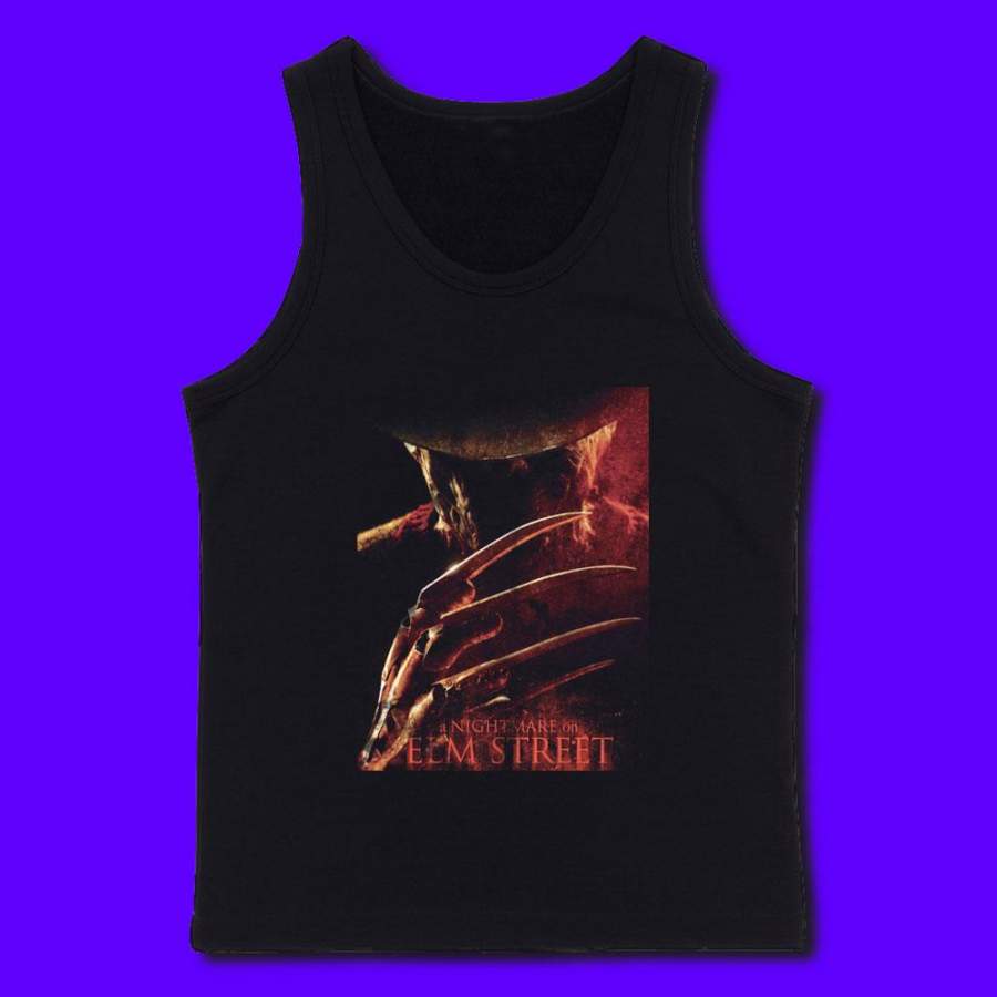 A Nightmare On Elm Street Poster Movie Freddy Krueger Men’S Tank Top