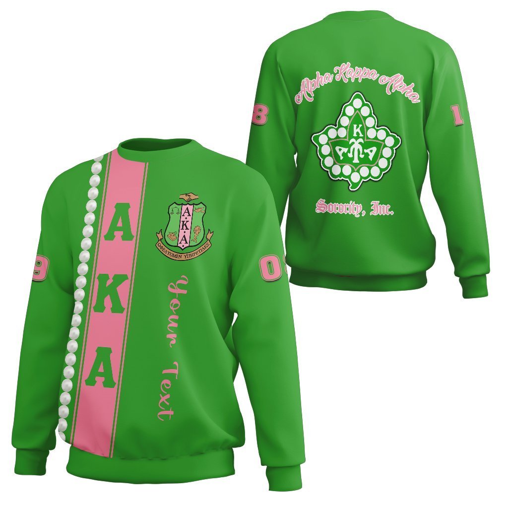 Greek Life Shirt – Personalized Alpha Kappa Alpha Pearl Sweatshirt – Cato Style J8